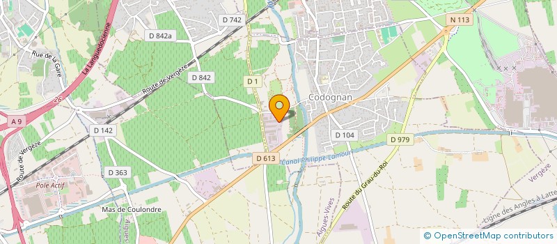 localisation de l'entreprise HMC HYDRAULIQUE METAL CONSTRUCTION  VAUVERT