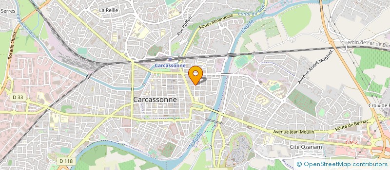 localisation de l'entreprise HMC LEGAL  CARCASSONNE