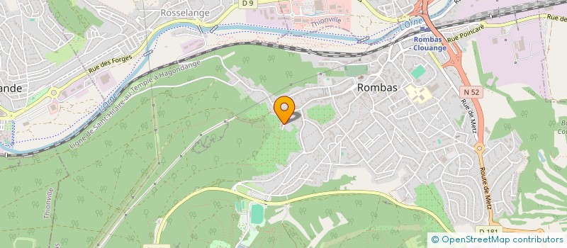 localisation de l'entreprise HMCI IMPORT-EXPORT  ROMBAS