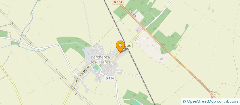 localisation de l'entreprise HMD BATIMENT à BERCHERES LES PIERRES