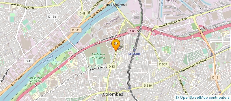 localisation de l'entreprise HMD CARS à COLOMBES