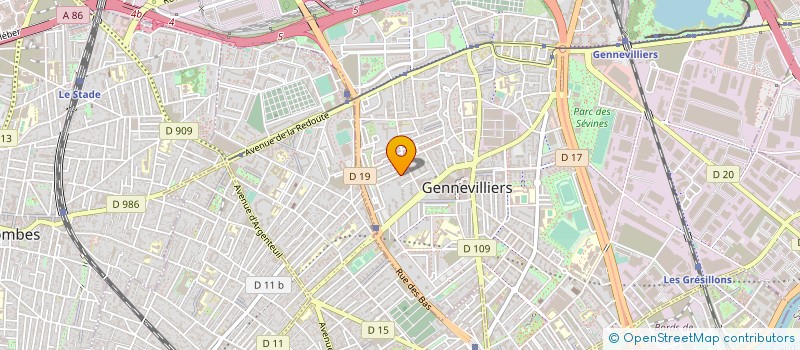 localisation de l'entreprise HMD CONNECT à GENNEVILLIERS