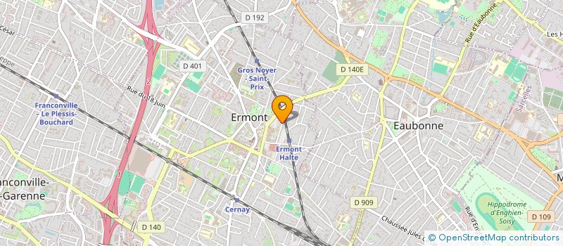localisation de l'entreprise HMDE à ERMONT