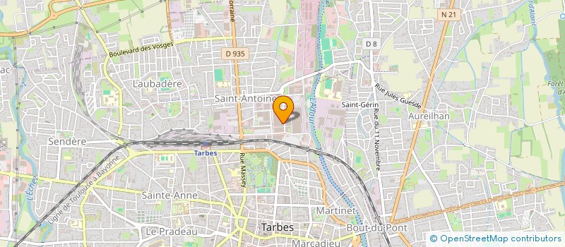 localisation de l'entreprise HMDP INSTITUT DES METIERS DE LA BOUCHE  TARBES