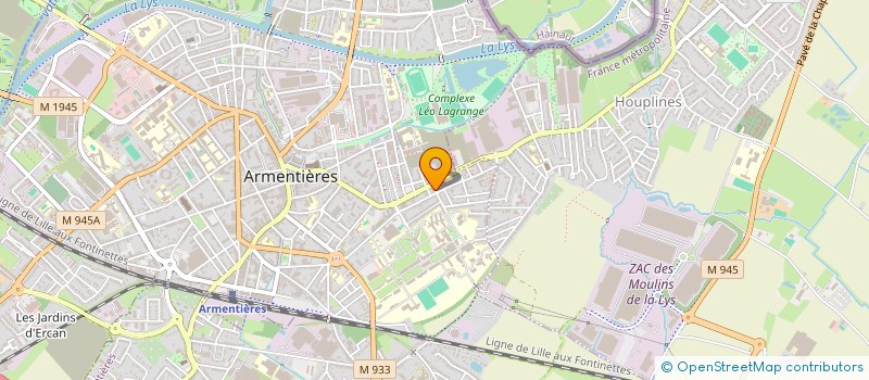 localisation de l'entreprise HME  ARMENTIERES