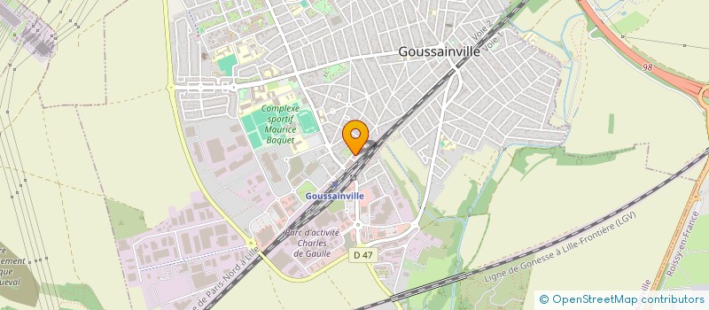 localisation de l'entreprise HMF  GOUSSAINVILLE