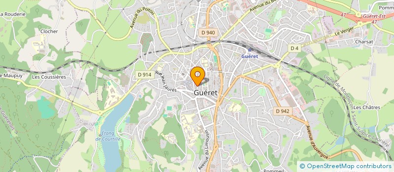localisation de l'entreprise HMF  GUERET