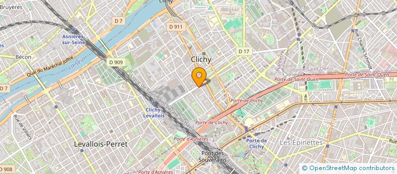 localisation de l'entreprise HMF à CLICHY