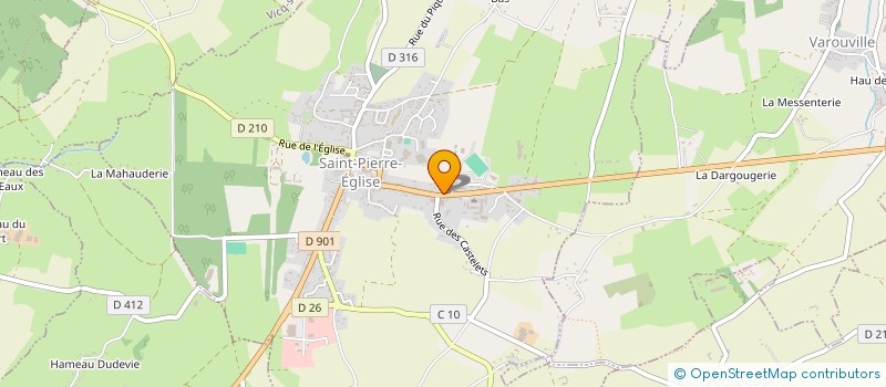 localisation de l'entreprise HMF  SAINT-PIERRE-EGLISE