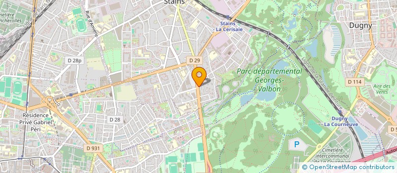 localisation de l'entreprise HMFA à STAINS