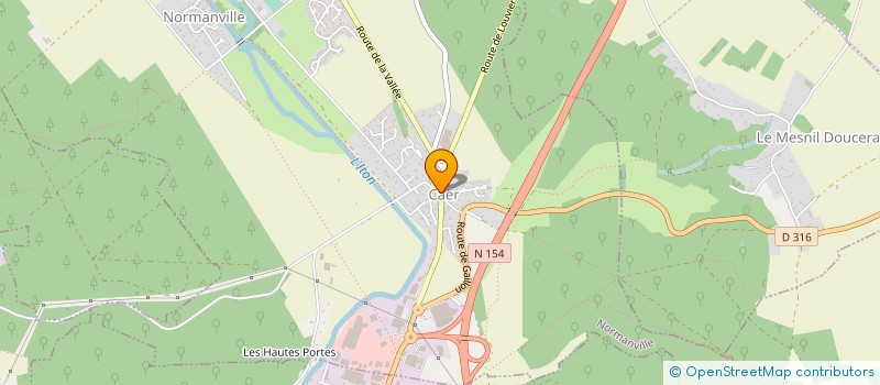 localisation de l'entreprise HMG  NORMANVILLE