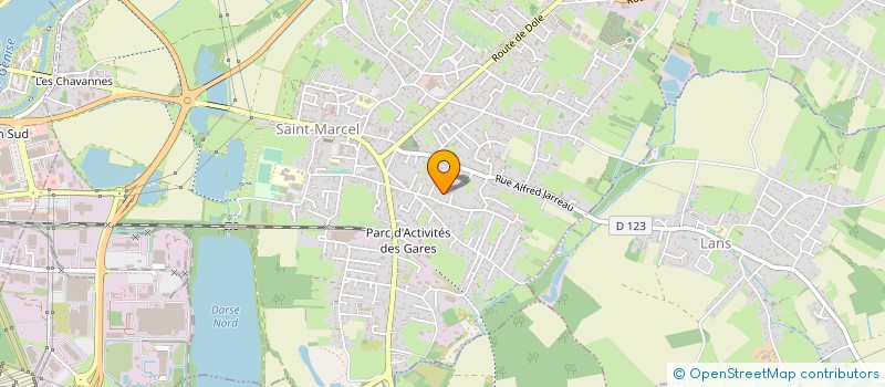 localisation de l'entreprise HMG CREATION à SAINT-MARCEL
