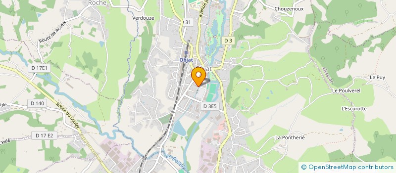 localisation de l'entreprise HMG IMMO  OBJAT