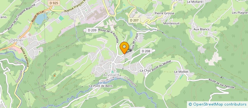localisation de l'entreprise HMGEAR à ARVILLARD