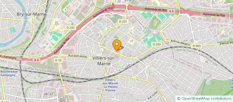localisation de l'entreprise HMH CONSTRUCTION à VILLIERS-SUR-MARNE