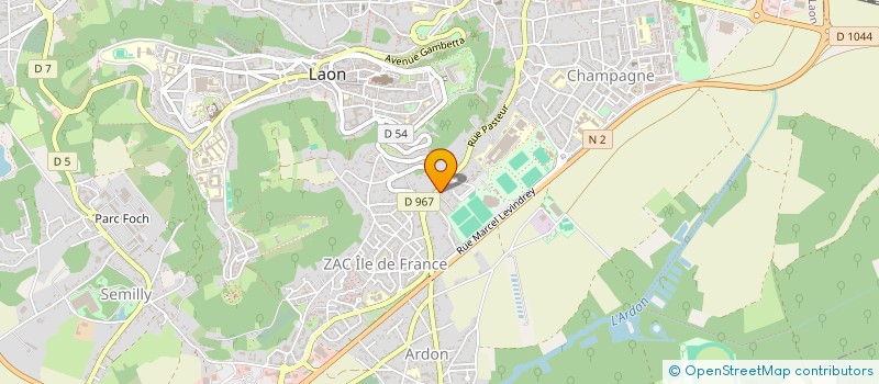 localisation de l'entreprise HMI à LAON