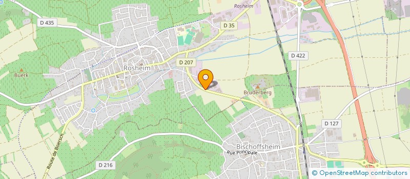 localisation de l'entreprise HMI  ROSHEIM