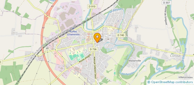 localisation de l'entreprise HMI BARBER  RUFFEC