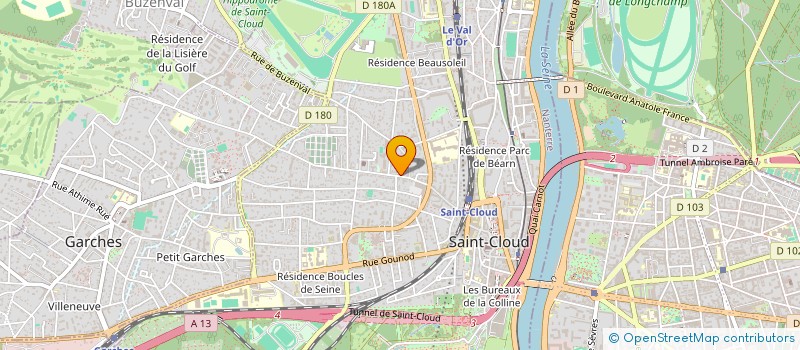 localisation de l'entreprise HMI COSMETICS à SAINT-CLOUD