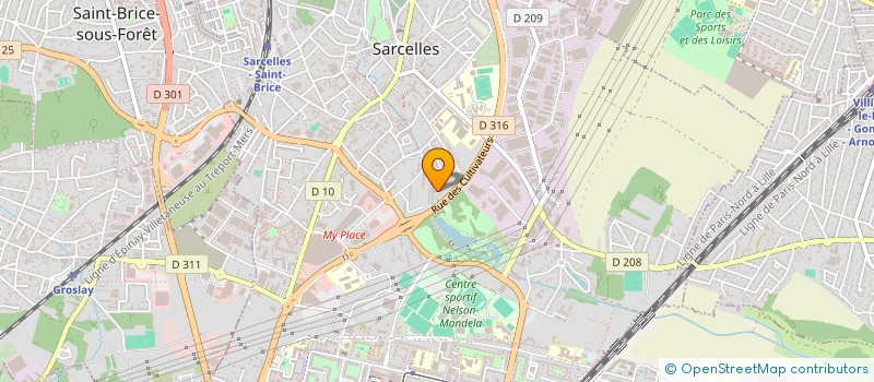 localisation de l'entreprise HMI SERVICE  SARCELLES