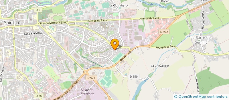 localisation de l'entreprise HMJC INVEST.  SAINT-LO