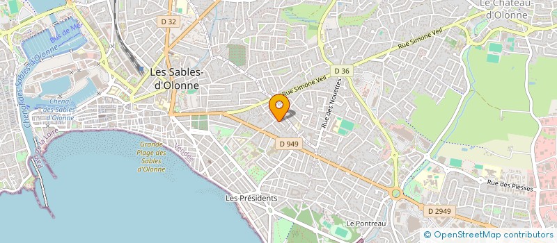 localisation de l'entreprise HMJM CONSEIL à LES SABLES-D'OLONNE