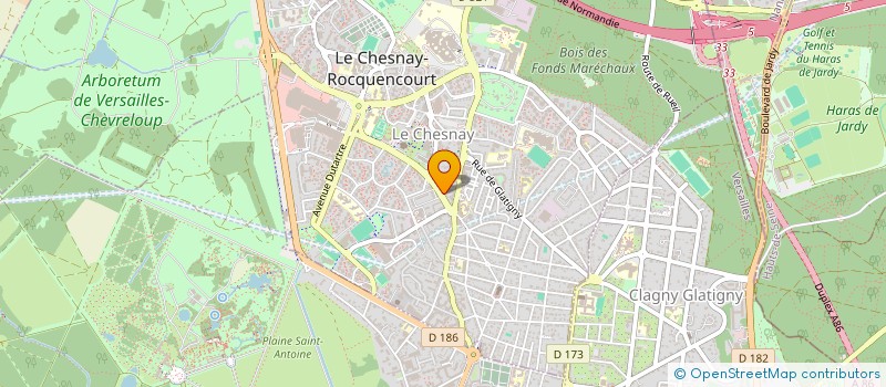 localisation de l'entreprise HMK EXPERT  LE CHESNAY-ROCQUENCOURT