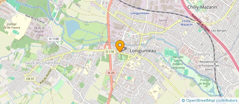 localisation de l'entreprise HMK TRANSPORT à LONGJUMEAU