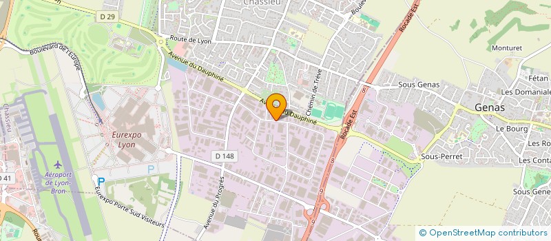 localisation de l'entreprise HML EVEREST  GENAS