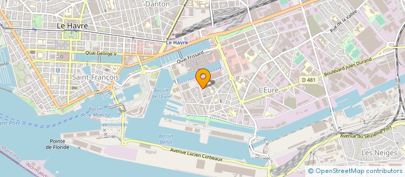localisation de l'entreprise HMM SHIPPING FRANCE SA à LE HAVRE