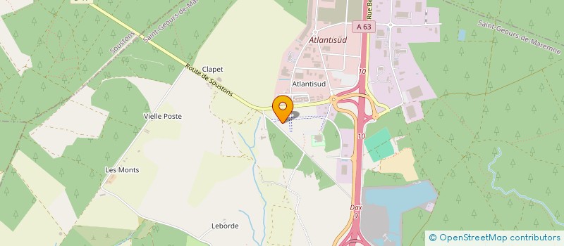 localisation de l'entreprise HMMH à SAINT-GEOURS-DE-MAREMNE