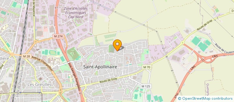 localisation de l'entreprise HMNICOLINS à SAINT-APOLLINAIRE
