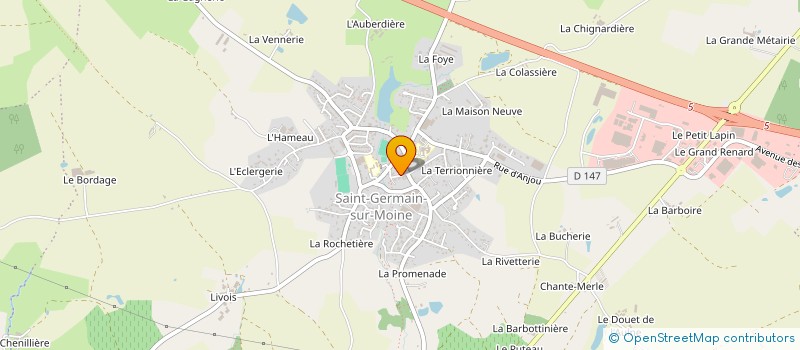 localisation de l'entreprise HMOLUN à SEVREMOINE