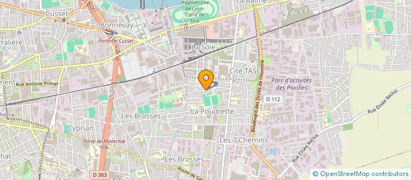 localisation de l'entreprise HMONG PROJET-C  VAULX-EN-VELIN