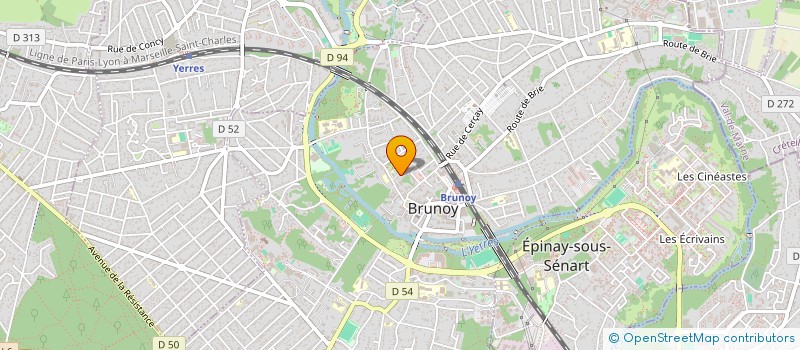 localisation de l'entreprise HMP à BRUNOY