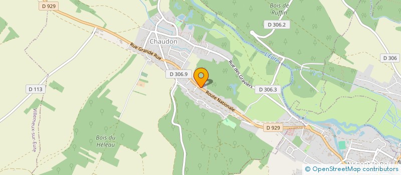 localisation de l'entreprise HMP PLOMBERIE à CHAUDON