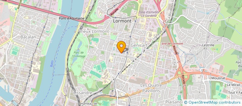 localisation de l'entreprise HMP33 à LORMONT