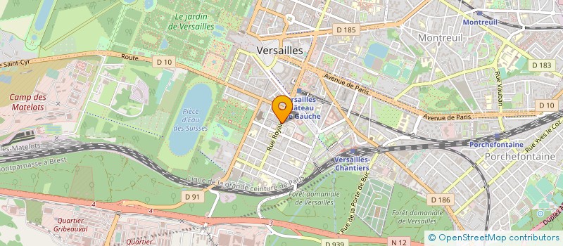 localisation de l'entreprise HMPC à VERSAILLES