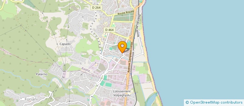 localisation de l'entreprise HMPC à BASTIA
