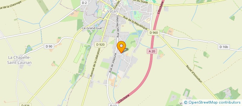 localisation de l'entreprise HMPC NETTOYAGE à VATAN