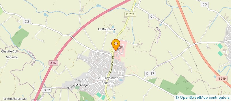 localisation de l'entreprise HMR à CHOLET