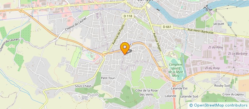 localisation de l'entreprise HMR GOUDRONNAGE  VILLENEUVE-SUR-LOT