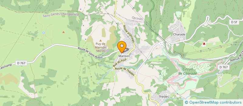 localisation de l'entreprise HMRG  SAINT-GENES-CHAMPANELLE