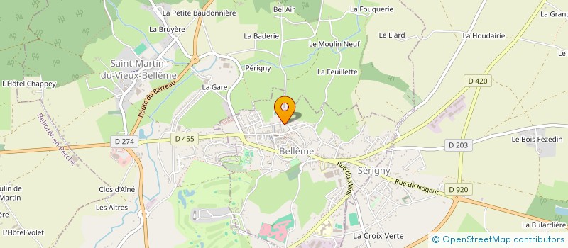 localisation de l'entreprise HMS & COMPAGNIE à BELLEME