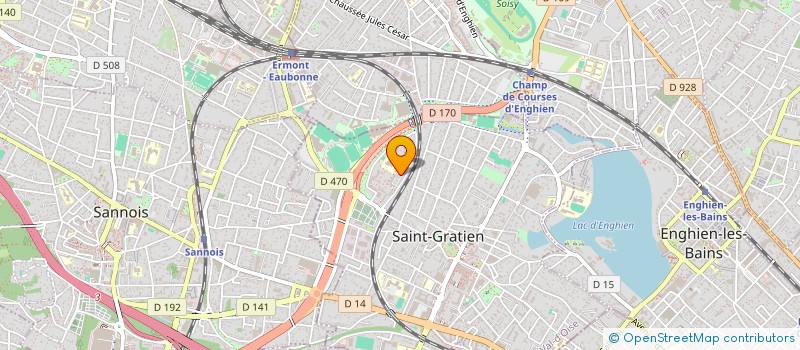 localisation de l'entreprise HMS COUVERTURE - CHARPENTE  SAINT-GRATIEN