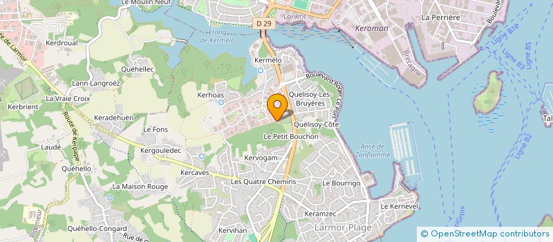 localisation de l'entreprise HMS ENDEAVOUR  LARMOR-PLAGE