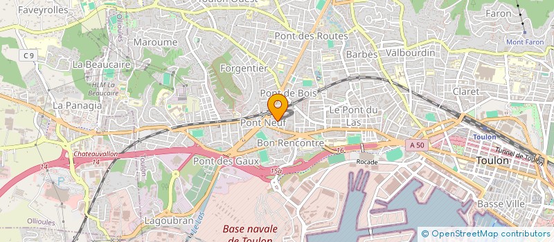 localisation de l'entreprise HMS ETANCHEITE à TOULON