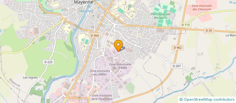 localisation de l'entreprise HMS MAYENNE à MAYENNE