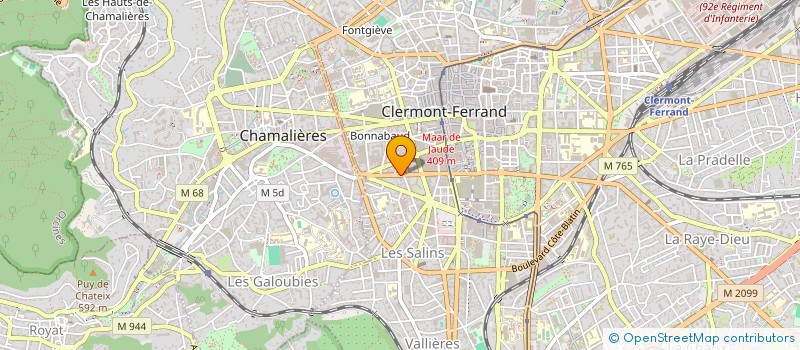 localisation de l'entreprise HMS PHOENIX  CLERMONT-FERRAND