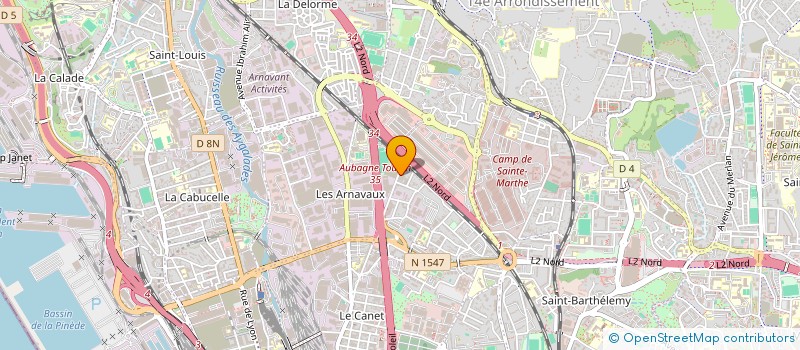 localisation de l'entreprise HMSD à MARSEILLE